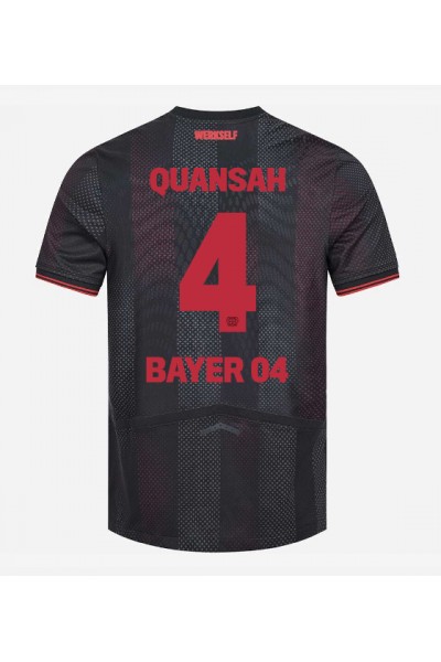 Bayer Leverkusen Jarell Quansah #4 Jalkapallovaatteet Kotipaita 2025-26 Lyhythihainen Bayer Leverkusen Jarell Quansah #4 Jalkapallovaatteet Kotipaita 2025-26 Lyhythihainen